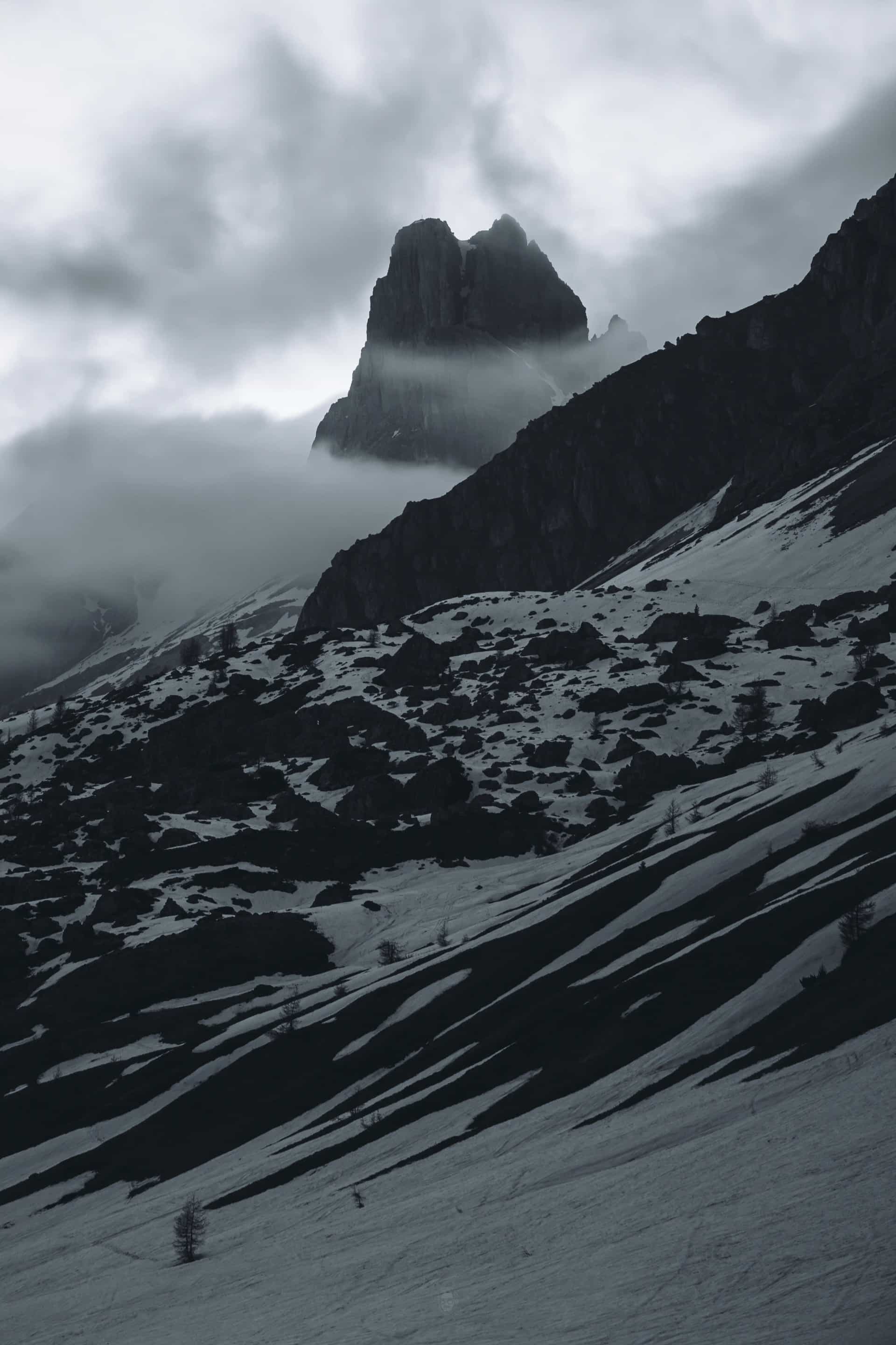 Majestic Snowbound Spire