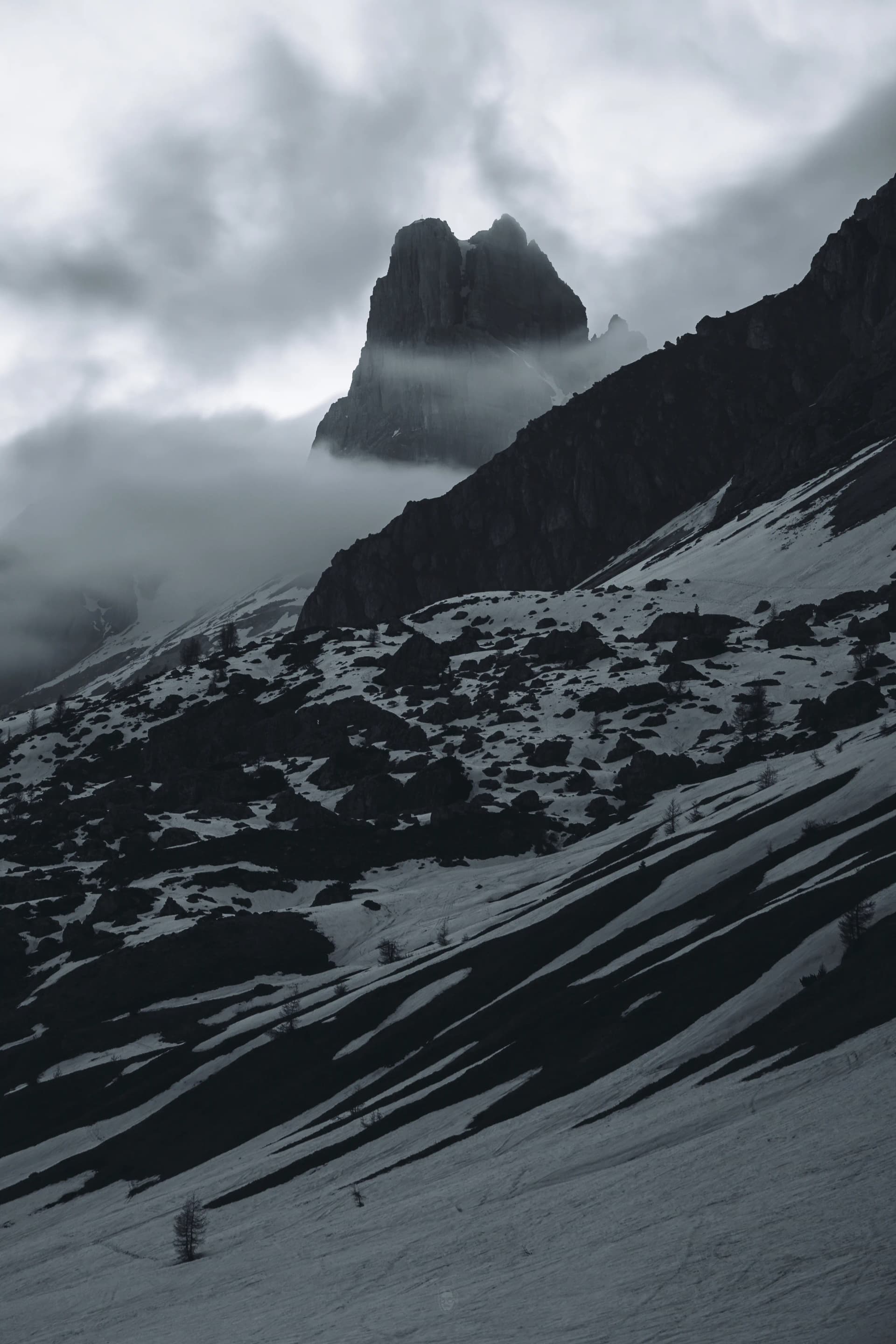 Majestic Snowbound Spire