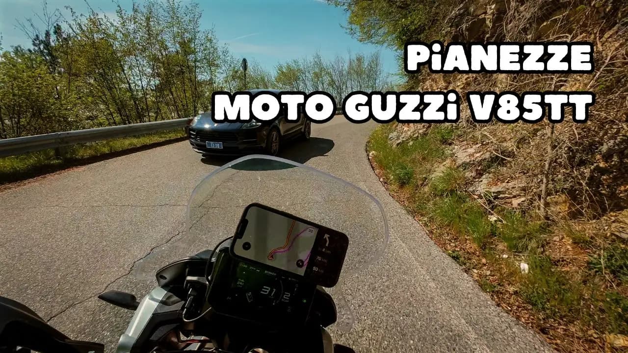 Climb to Pianezze - Moto Guzzi V85TT POV