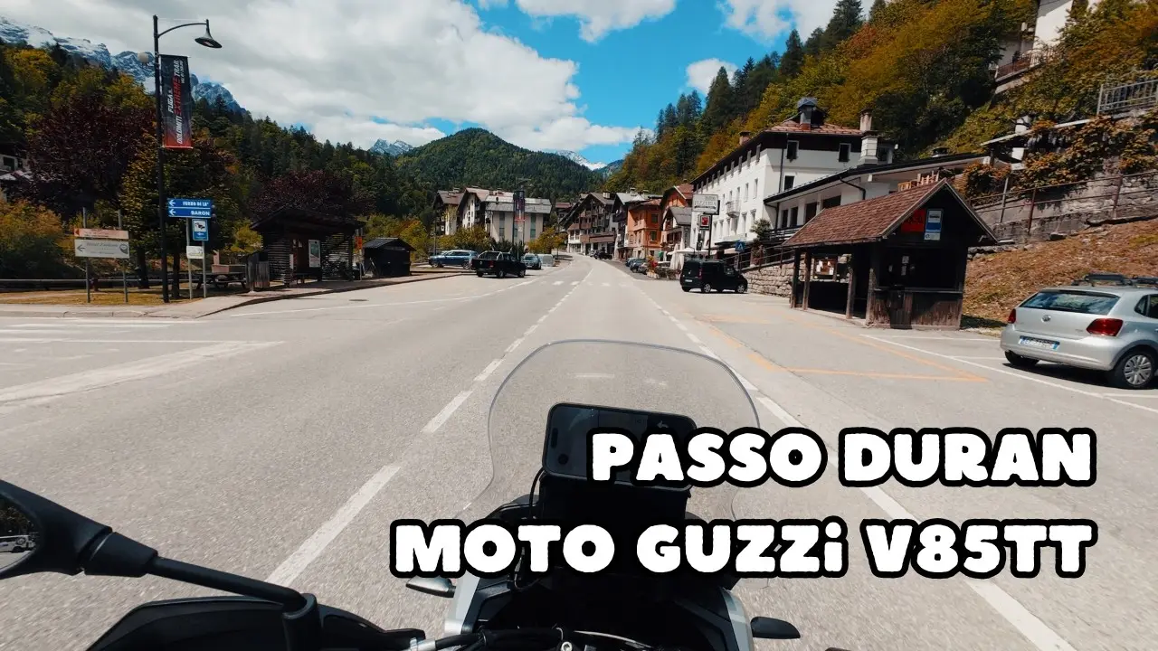 Passo Duran - Dolomites - Moto Guzzi V85TT POV